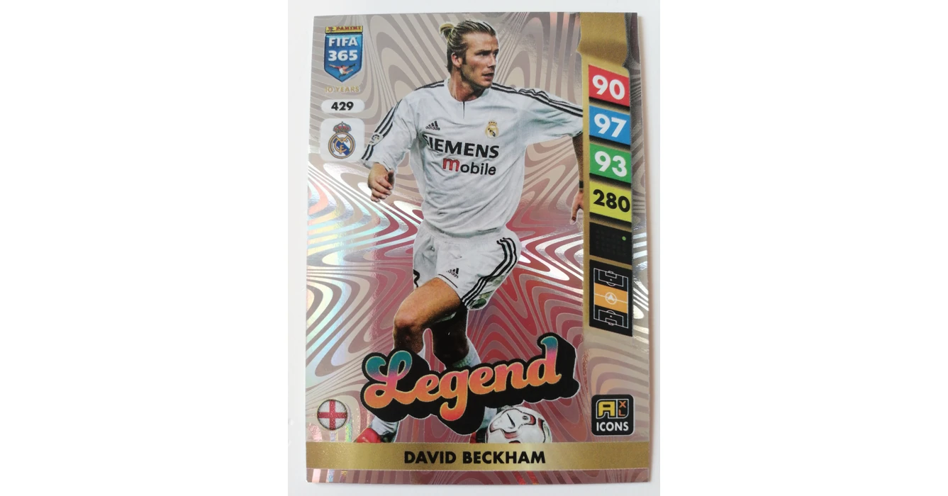 429 David Beckham ICONS / Legend focis kártya (Real Madrid CF) FIFA365 ...