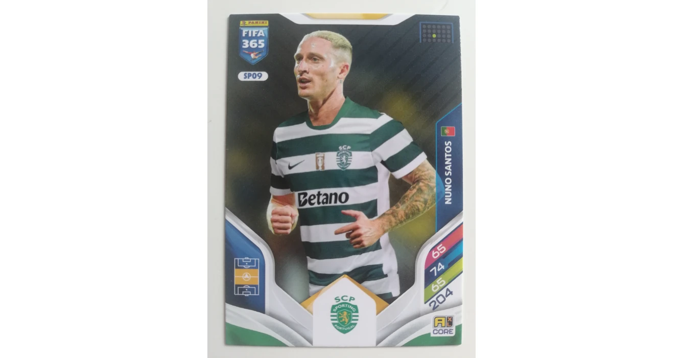 Spo9 SPO9 Nuno Santos CORE focis kártya (Sporting Clube de Portugal) FIFA365 ...