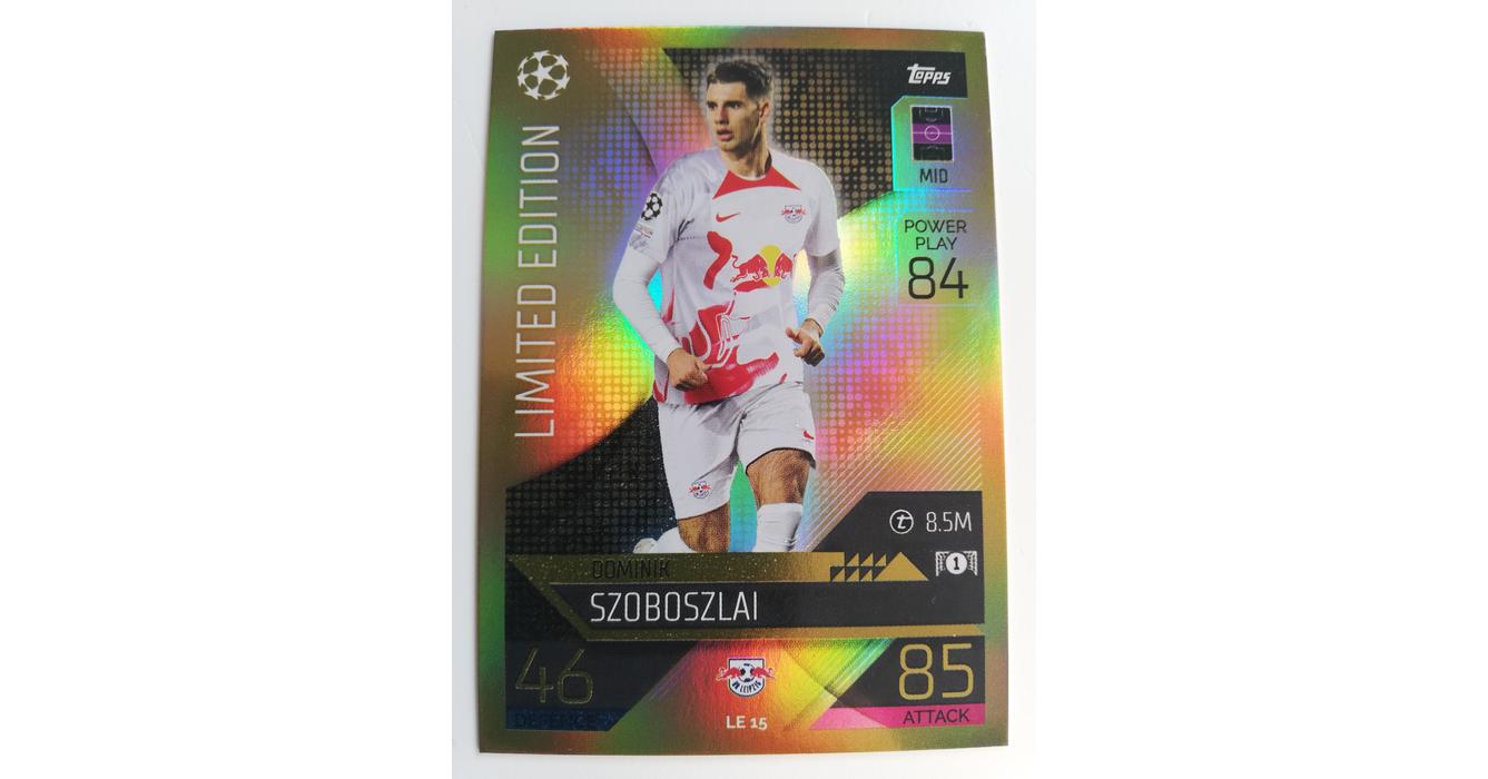 LE15 Dominik Szoboszlai Limited Edition focis kártya (RB Leipzig) MATCH