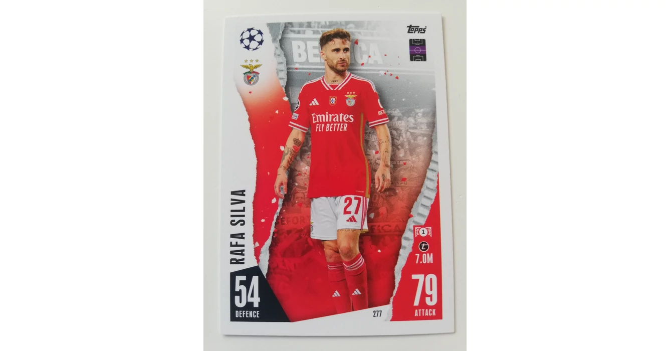 277 Rafa Silva Base focis kártya (SL Benfica) MATCH ATTAX BL 2023-24 ...