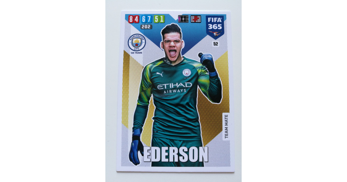 52 Ederson Team Mate focis kártya (Manchester City) FIFA365 2020 ...