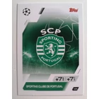 199 Team Badge Base focis kártya (Sporting Clube de Portugal) MATCH ATTAX BL 2025-26