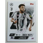 268 Weston McKennie Base focis kártya (Juventus) MATCH ATTAX BL 2025-26