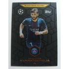 BE8 Khvicha Kvaratskhelia Black Edge Edition focis kártya (Paris Saint-Germain) MATCH ATTAX BL 2025-26