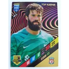 GOL19 Alisson Gold / Top Keeper focis kártya (Liverpool) FIFA365 2023-24