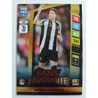 189 Dušan Vlahović FANS / Fans’ Favourite focis kártya (Juventus) FIFA365 2024-25