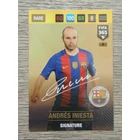 004 Andrés Iniesta RARE Signature (Csapata: FC Barcelona) focis kártya