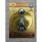013 FIFA U-17 World Cup GOLD FIFA Trophy focis kártya