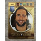 040 Gonzalo Higuain GOLD Impact Signing (Csapata: Juventus) focis kártya