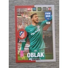 127 Jan Oblak Team Mate (Csapata: Atlético de Madrid) focis kártya