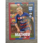 137 Jérémy Mathieu Team Mate (Csapata: FC Barcelona) focis kártya