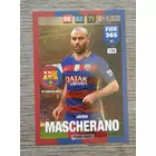 138 Javier Mascherano Team Mate (Csapata: FC Barcelona) focis kártya