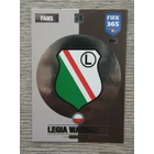 239 Legia Warszawa Club Badge focis kártya