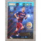 361 Sergio Busquets POWER-UP Key Players (Csapata: FC Barcelona) focis kártya