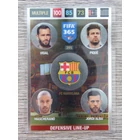 395 Vidal / Piqué / Mascherano / Jordi Alba MULTIPLE Defensive Line-Up (Csapata: FC Barcelona) focis kártya
