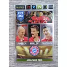 401 Robben / Müller / Lewandowski MULTIPLE Attacking Trio (Csapata: FC Bayern München) focis kártya