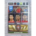 405 Cristiano Ronaldo / Nani / Quaresma MULTIPLE Attacking Trio (Csapata: Portugal) focis kártya