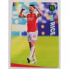 46 Declan Rice Base card focis kártya (Arsenal FC) Panini Adrenalyn Top Class 2024