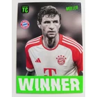 188 Thomas Müller Winner focis kártya (FC Bayern München) Panini Adrenalyn Top Class 2024