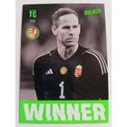 196 Gulácsi Péter Winner focis kártya (Hungary) Panini Adrenalyn Top Class 2024