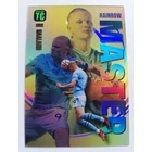202 Erling Haaland Rainbow Master focis kártya (Manchester City) Panini Adrenalyn Top Class 2024