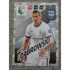 289 Maciej Dąbrowski CORE: Team Mate (Legia Warszawa) focis kártya