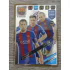 445 Sergio Busquets / Ivan Rakitić / Andrés Iniesta MULTIPLE: Midfield Engine (FC Barcelona) focis kártya