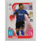 6 David Neres Base card focis kártya (AFC Ajax) MATCH ATTAX BL 2021-22