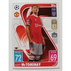 37 Scott McTominay Base card focis kártya (Manchester United) MATCH ATTAX BL 2021-22