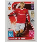 38 Donny van de Beek Base card focis kártya (Manchester United) MATCH ATTAX BL 2021-22