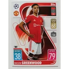 41 Mason Greenwood Base card focis kártya (Manchester United) MATCH ATTAX BL 2021-22