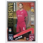 51 Virgil van Dijk Defensive Warrior focis kártya (Liverpool FC) MATCH ATTAX BL 2021-22