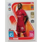 62 Sadio Mané Base card focis kártya (Liverpool FC) MATCH ATTAX BL 2021-22