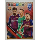 335 Gerard Piqué / Marc-André ter Stegen / Jordi Alba MULTIPLE: Defensive Wall (FC Barcelona) focis kártya