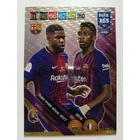 345 Samuel Umtiti / Ousmane Dembélé MULTIPLE: Club&Country (FC Barcelona) focis kártya