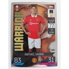103 Raphaël Varane Warrior focis kártya (Manchester United) MATCH ATTAX BL 2022-23