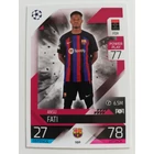 150 Ansu Fati Base card focis kártya (FC Barcelona) MATCH ATTAX BL 2022-23