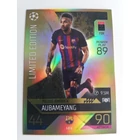 LE9 Pierre-Emerick Aubameyang Limited Edition focis kártya (FC Barcelona) MATCH ATTAX BL 2022-23