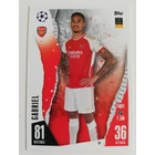 33 Gabriel Base focis kártya (Arsenal) MATCH ATTAX BL 2023-24