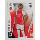 36 Reiss Nelson Base focis kártya (Arsenal) MATCH ATTAX BL 2023-24