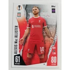 92 Alexis Mac Allister Base focis kártya (Liverpool) MATCH ATTAX BL 2023-24