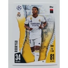 152 Rodrygo Base focis kártya (Real Madrid CF) MATCH ATTAX BL 2023-24