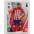166 Yannick Carrasco Base focis kártya (Atlético de Madrid) MATCH ATTAX BL 2023-24