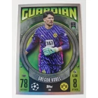 209 Gregor Kobel Guardian focis kártya (Borussia Dortmund) MATCH ATTAX BL 2023-24