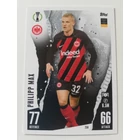 256 Philipp Max Base focis kártya (Eintracht Frankfurt) MATCH ATTAX BL 2023-24