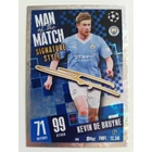 406 Kevin De Bruyne Man of the Match Signature Style focis kártya (Manchester City) MATCH ATTAX BL 2023-24