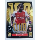 487 Bukayo Saka 100 Club focis kártya (Arsenal) MATCH ATTAX BL 2023-24