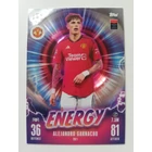EN1 Alejandro Garnacho Energy focis kártya (Manchester United) MATCH ATTAX BL 2023-24