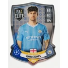 SH1 John Stones Pro Elite Chrome Shield focis kártya (Manchester City) MATCH ATTAX BL 2023-24