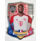 SH10 Dayot Upamecano Pro Elite Chrome Shield focis kártya (FC Bayern München) MATCH ATTAX BL 2023-24